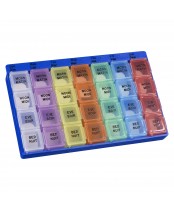 PharmaSystems Weekly Pill Planner with Removable Sections